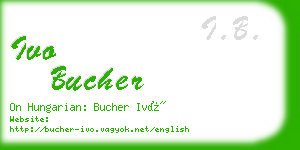 ivo bucher business card